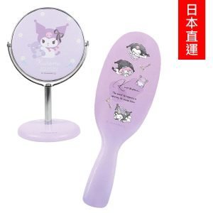 扮靚套裝：Kuromi 迷你座檯鏡 + 梳子