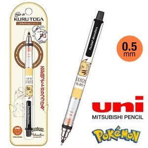 Pokemon 比卡超 0.5mm 鉛芯筆 Kuru Toga 機動自轉鉛芯筆 寵物小靈精 黑