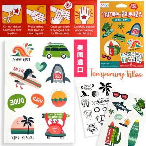 ooly - Mini Tattoo Palooza 印水紙 兒童紋身貼紙 - Beach Days - 3張